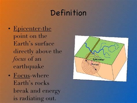epicenter of an earthquake definition